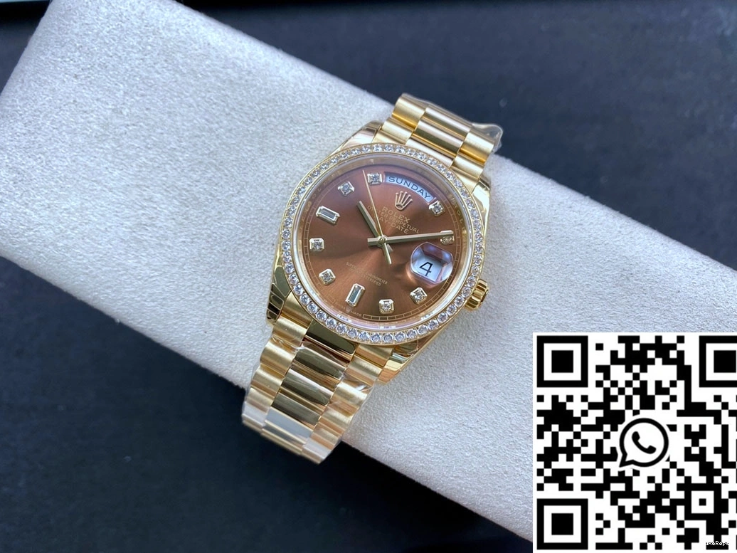 Dial M128348RBR-0005 Factory Rolex Date EW Day Brown 0819